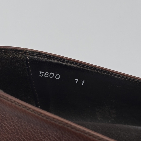 Via Spiga Dress Shoe Men's 11 Loafers Slip On Brown Made In Italy - Picture 3 of 10